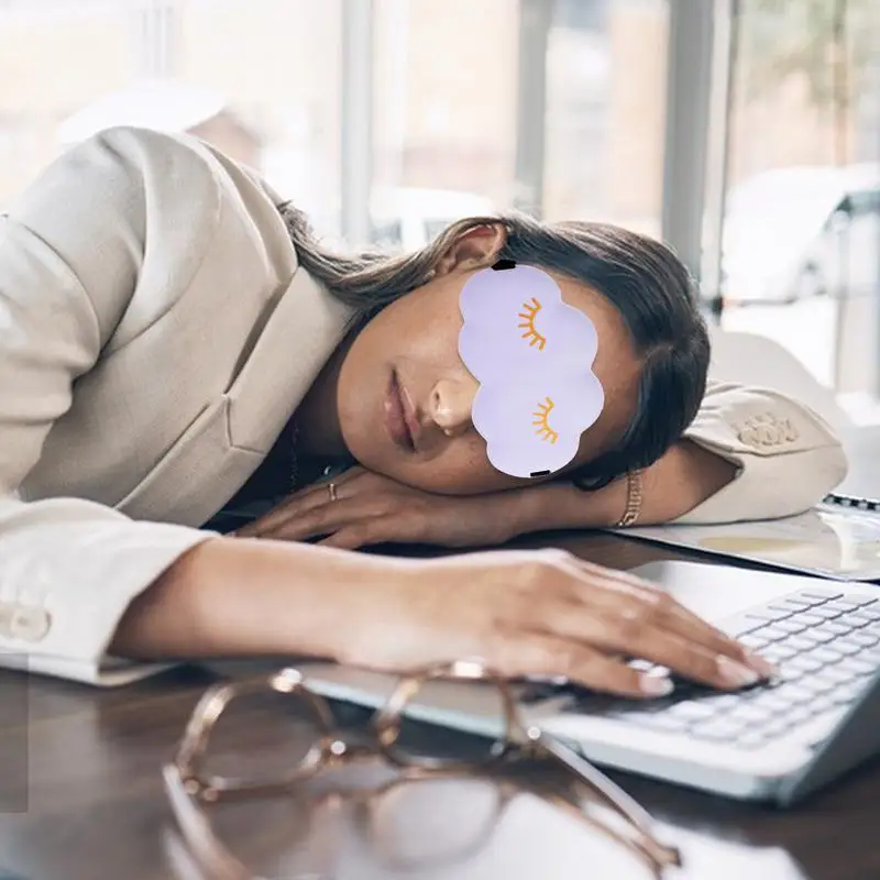 Pliegues ciegos para dormir en forma de nube 3D, cubierta de ojos ciega, pliegues ergonómicos para dormir, cubierta de dormir multifuncional para acampar