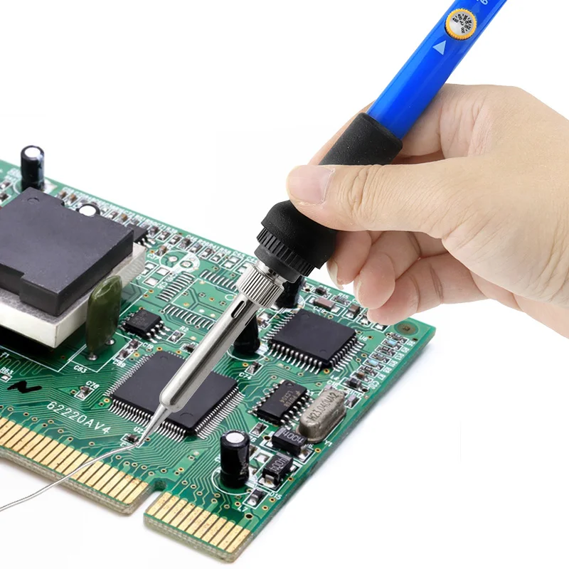 温度調節可能な電気はんだごて,はんだ付けツール,電気ヒーター,修理,220v,60w,eu,us,bsプラグ,ベストセラー