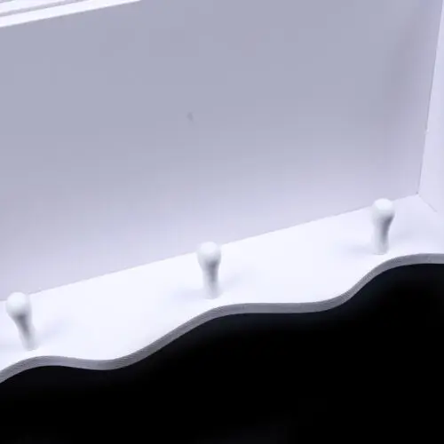 2-stöckiger Badezimmerschrank, wandmontierter Küchenschrank, weißer Wandschrank, hängende Schränke für Badezimmer und Küche – Detail 2