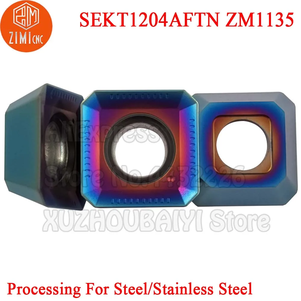フライス盤用CNCフライス加工,10個,sekt1204aftn sekt1204 aftn zm1135 sekt 1204
