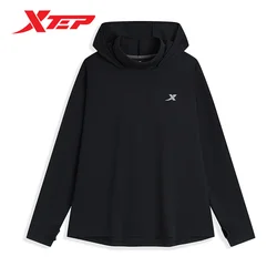 Xtep Knitting Shirt For Men 2024 Autumn Comfortable Soft Sweatshirt Leisure Athletic Outdoor Long sleeves Tops 876329030088