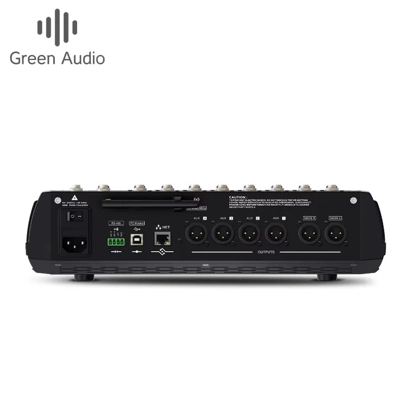 GAX-TQ10 Professional Dj Audio Mixer with DSP Effect Processor Digital Console with App Control Desk  Live Sound