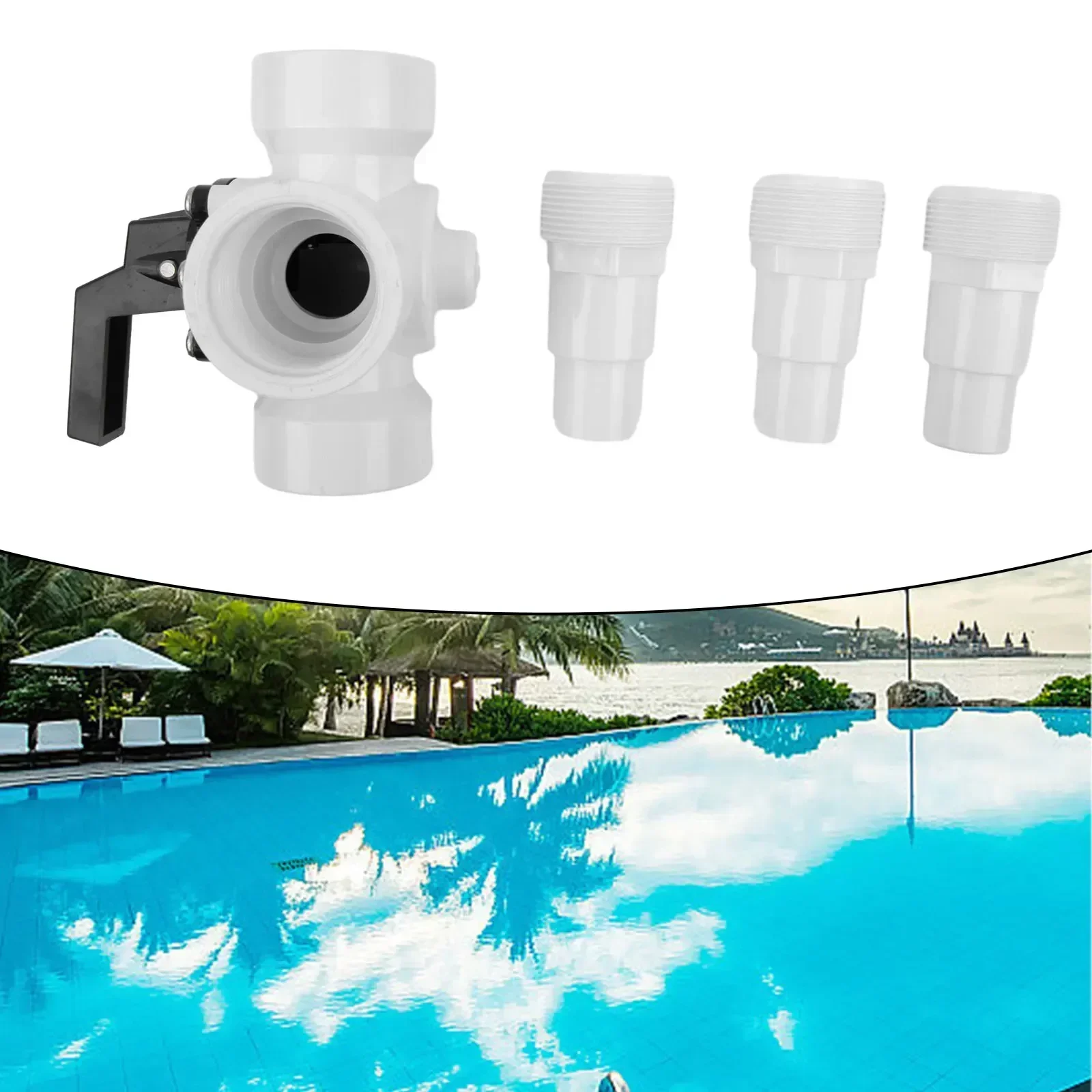 

Three Way Valve Pool Swimming Pool Pump Connection Hose Fitting 4715 For Zodiac For 32mm And 38mm Hoses Connection Adapter