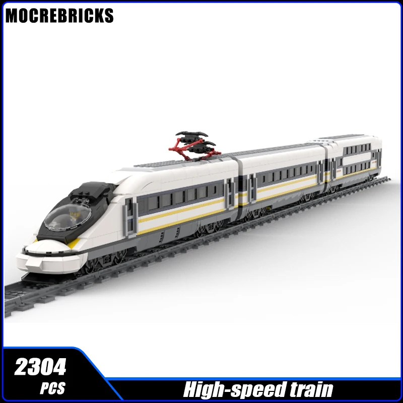 

City Railway Express High-Speed Passenger Train Building Block Assemble Trains Model Brick Toy Children Festival Gifts