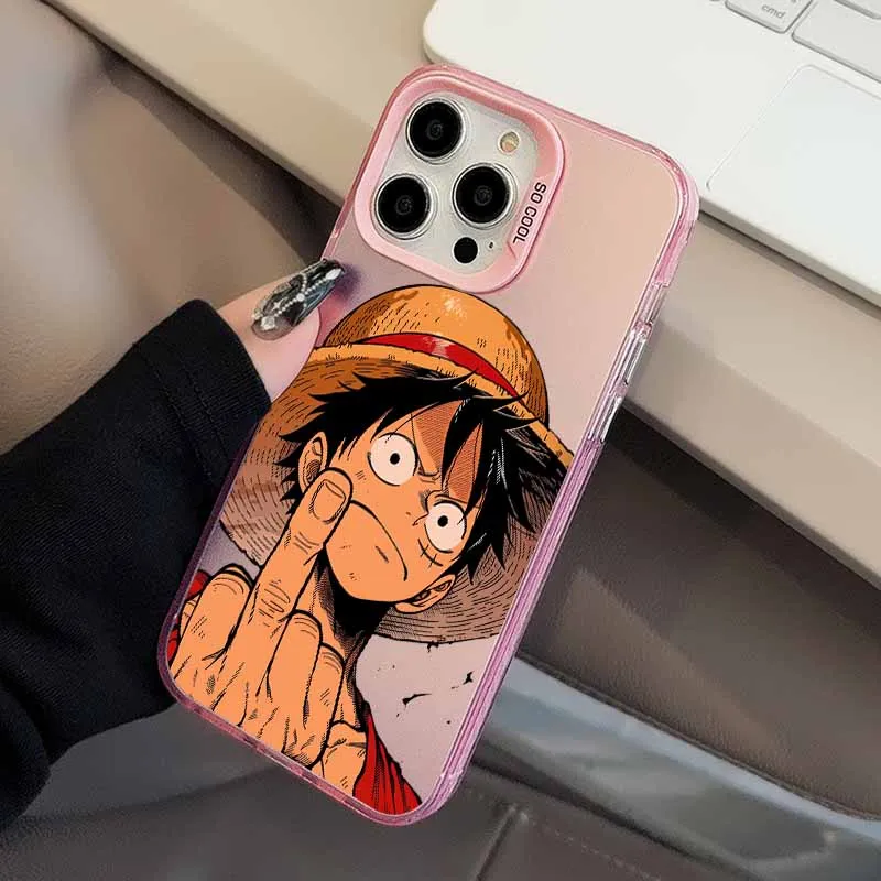 L-uffys Z-oro Anime Hülle für Apple iPhone 17 Air 16E 16 15 14 13 12 mini Pro Max Plus Bunte Handyhülle – Detail 13