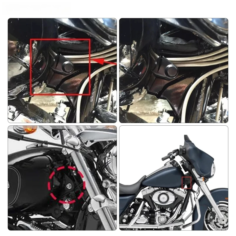 2Pcs Black Rubber Motorcycle Screw Nut Bolts Covers Waterproof screw cap rubber For Harley Davidson Touring