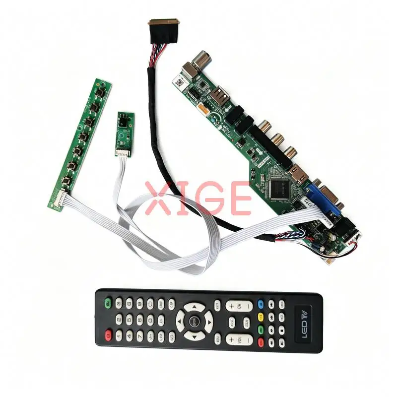 Controller Board Fit LP140WD1 LP140WD2 B140RTN03 B140RTN02 40Pin LVDS HDMI+VGA+AV+USB 1600x900 Laptop Monitor Panel 1600*900 Kit