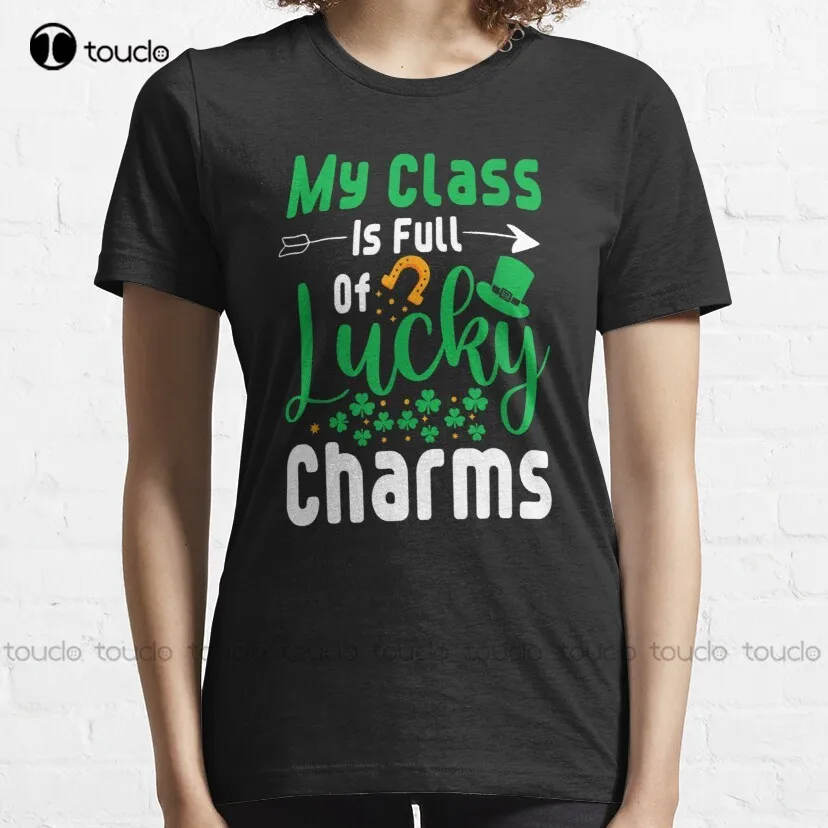 My Class Is Full Of Lucky Charms St.Patrick’S Day T-Shirt Basketball Shirts New Popular Breathable Cotton All Seasons Gd Hip Hop