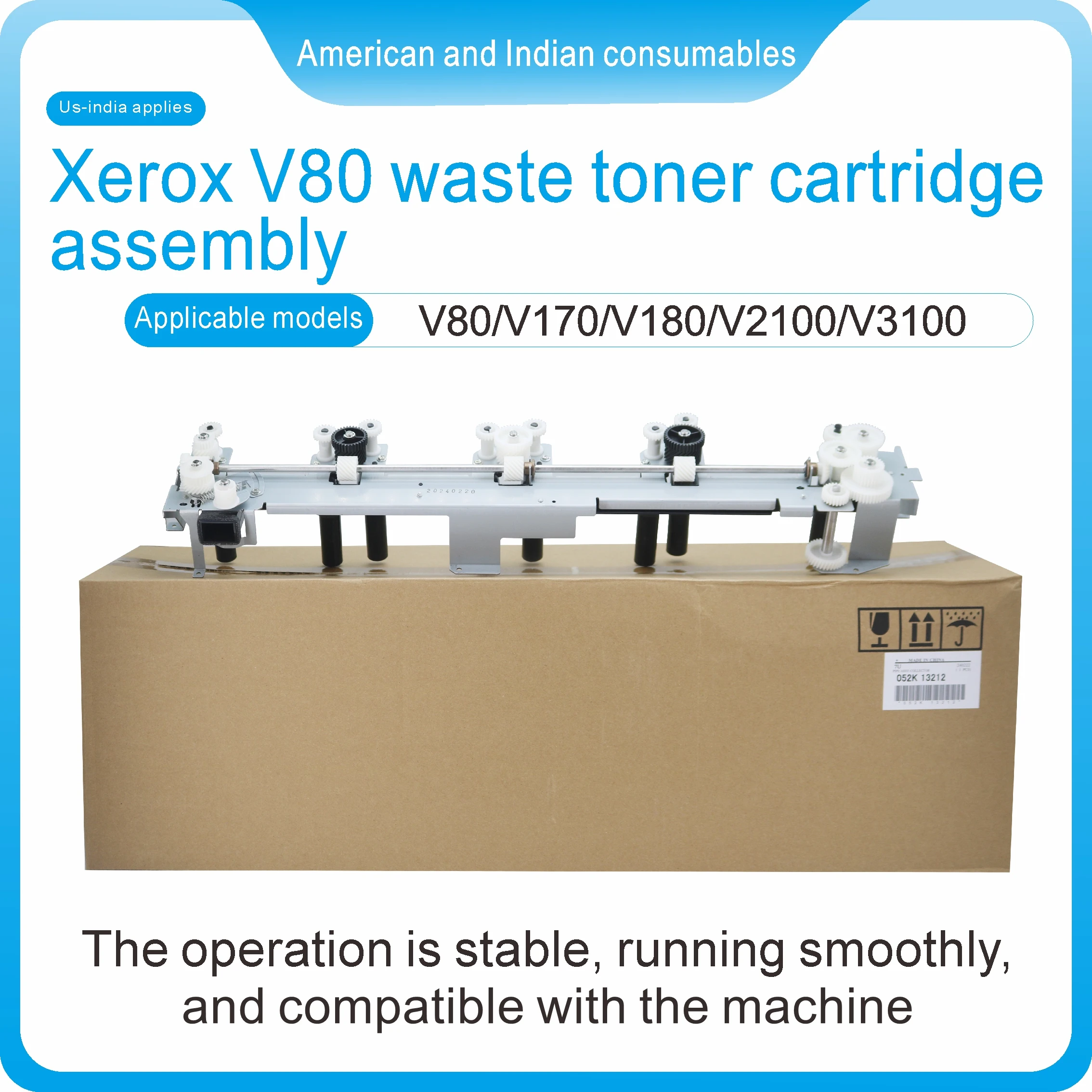 

Applicable for Schick V80 wastetoner cartridge assemblyApplicable models:V80/170/180/V2100/V3100,etc