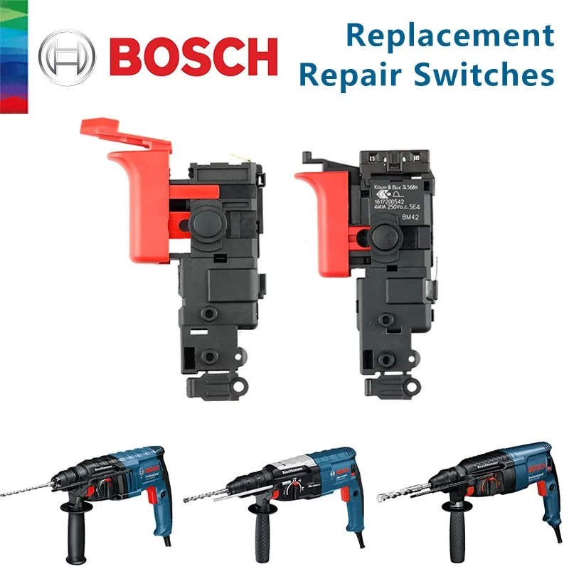 Bosch GBH2-20/2000/22/24/26E/28/DRE Electric Hammer Impact Drill Control Switch Speed Reversing Switch Replacement Repair Parts