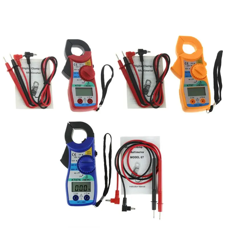 KT87 Digital Multimeter Clamp Meter Current Clamp Pincers /for DC Tester