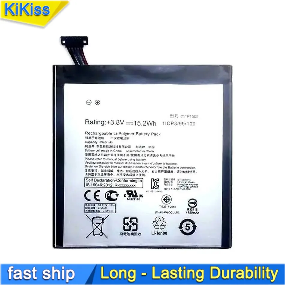 

C11P1505 для Asus Zenpad 8,0 Z380KL P024 Z380C P022 Z380CX 3948 мАч аккумулятор для планшета с длительным сроком службы