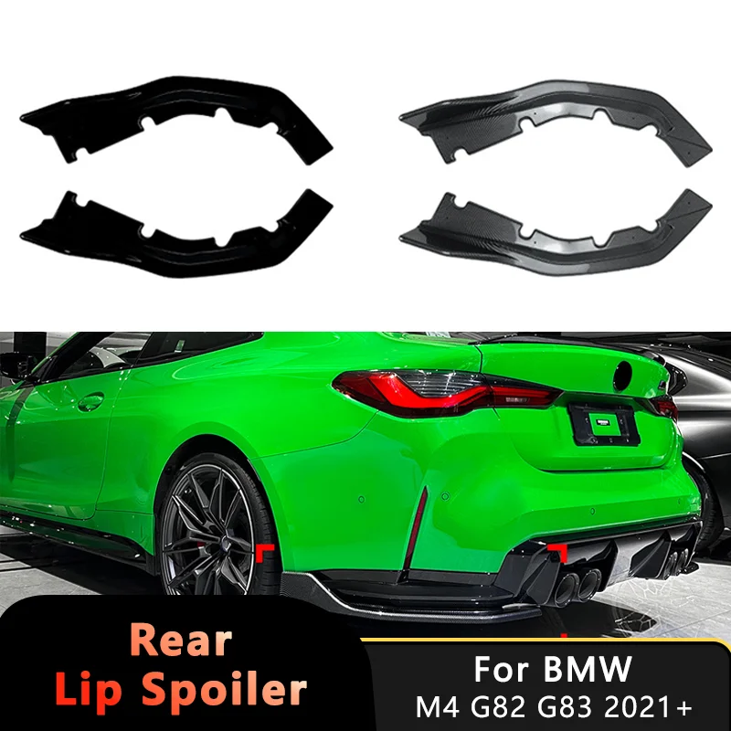 2pcs-for-bmw-m4-g82-g83-2021-abs-plastic-car-rear-bumper-diffuser-spoiler-lip-protection-cover-body-kit-exterior-accessories