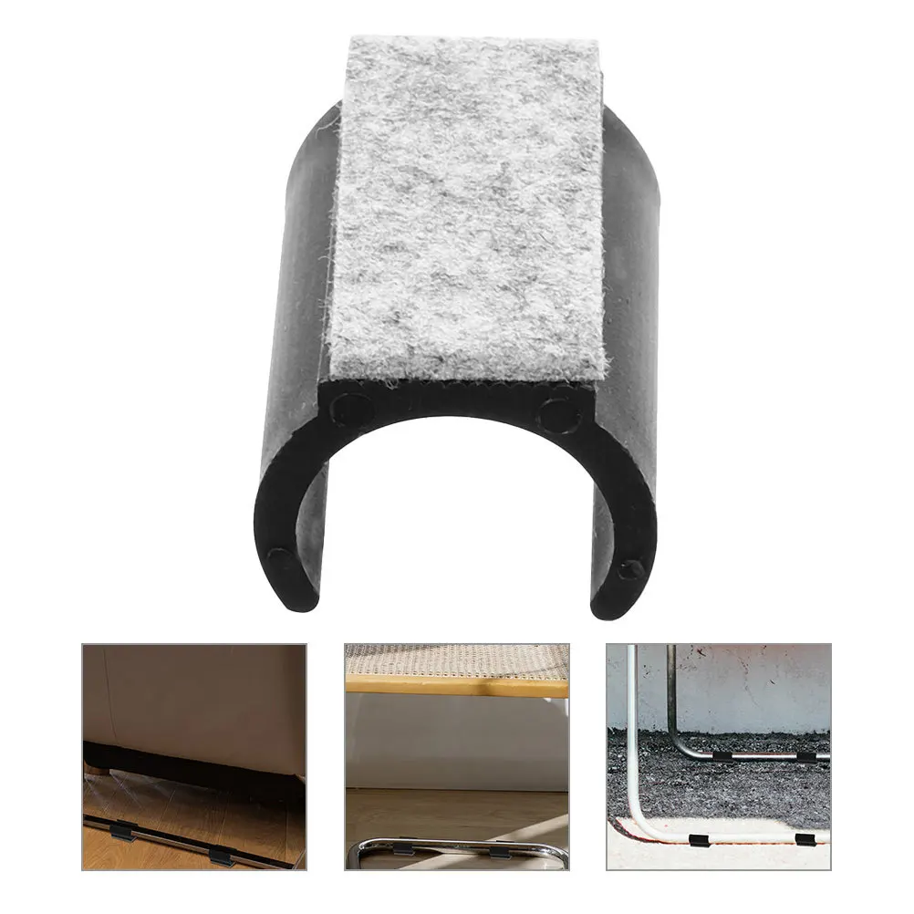 

8Pcs U-Shaped Furniture Pads Non-Slip Chair Leg Protectors Felt Floor Protectors for Chairs Reusable Chair Pads