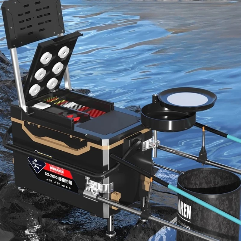 منظم تخزين صندوق أدوات صيد السمك متعدد الوظائف جديد، مجموعة كاملة من ملحقات معدات الصيد الترفيهية المحمولة #1