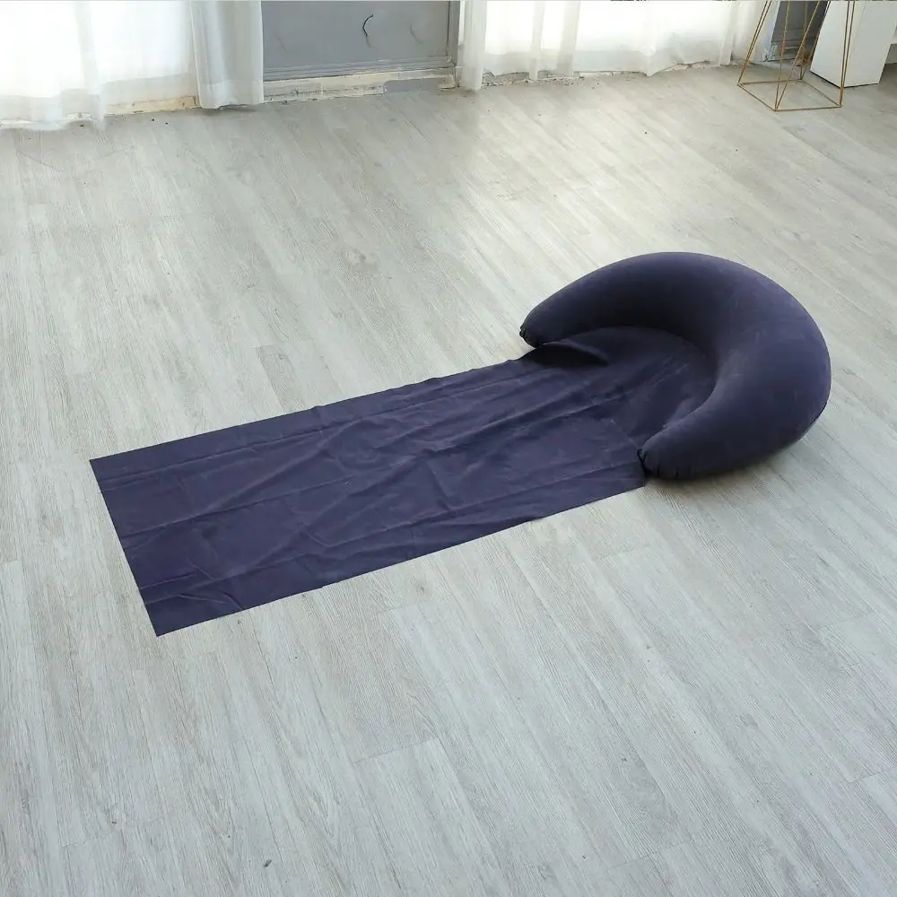 PVC Inflatable Beach Mat Portable Design Foldable Beach Sleeping Mat Moisture Proof Convenient Grass Cushion Outdoor Activities
