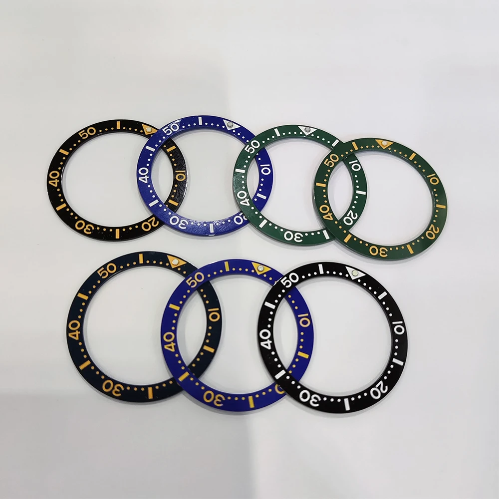 مشاهدة خاتم مسطح الحافة إدراج قياس 39.7 مللي متر * 31.5 مللي متر اكسسوارات الساعات مضيئة إدراج حلقة ل 40 مللي متر جودة عالية السيراميك