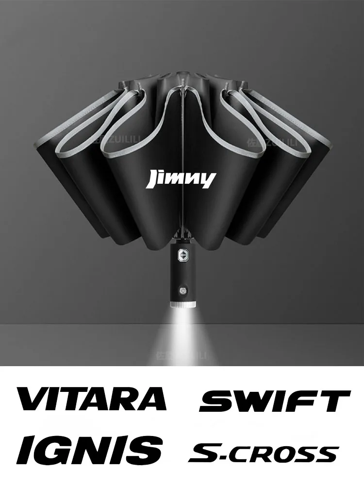 Car Automatic Folding Windproof Sunshade Umbrella For Suzuki Ignis Jimny S-Cross Swift SX4 Vitara Alto Baleno Equator Ciaz