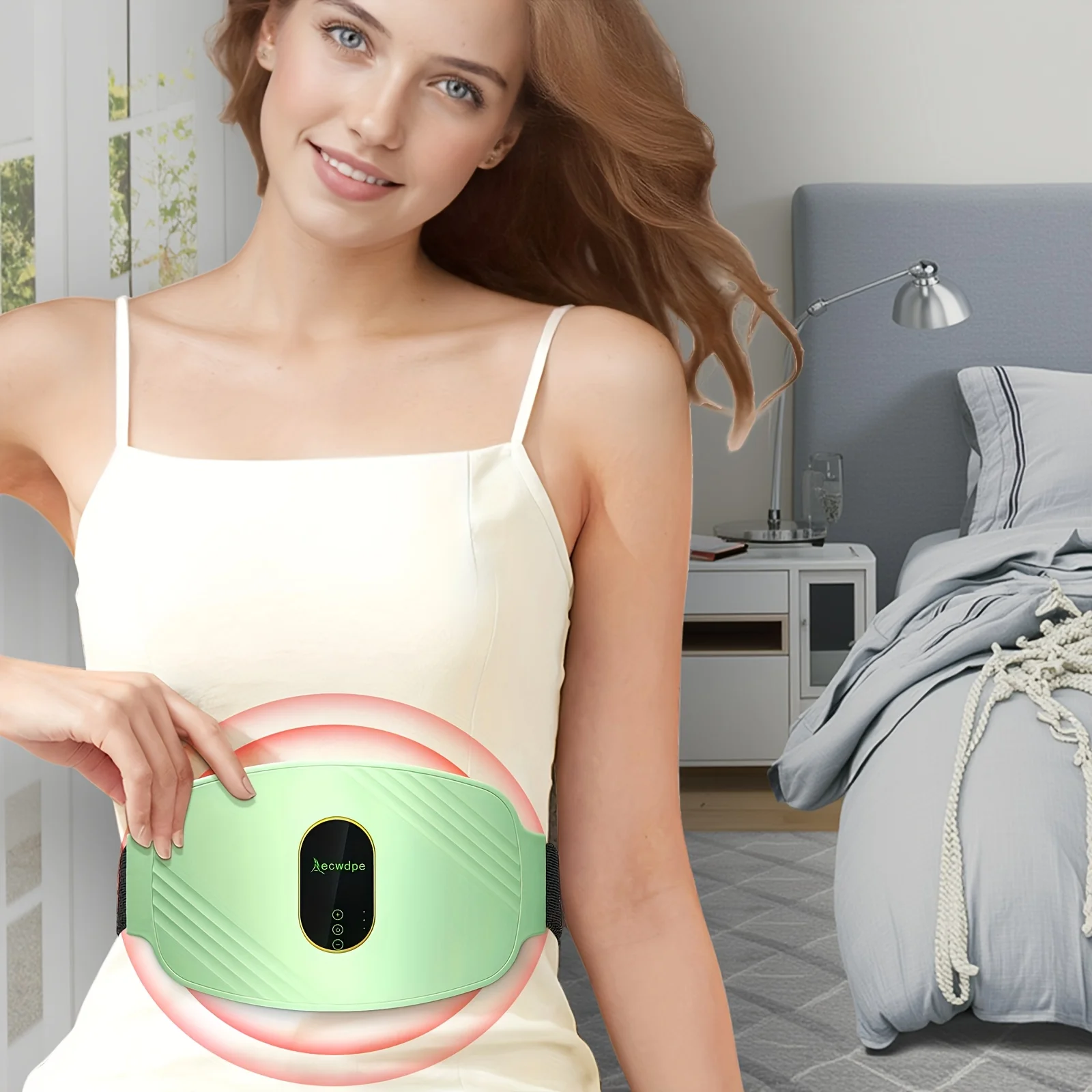 

Портативный USB-заряжаемый пояс для коррекции фигуры - вибрационный массажер для похудения, для использования дома и на улице, идеальный подарок на день рождения/Рождество