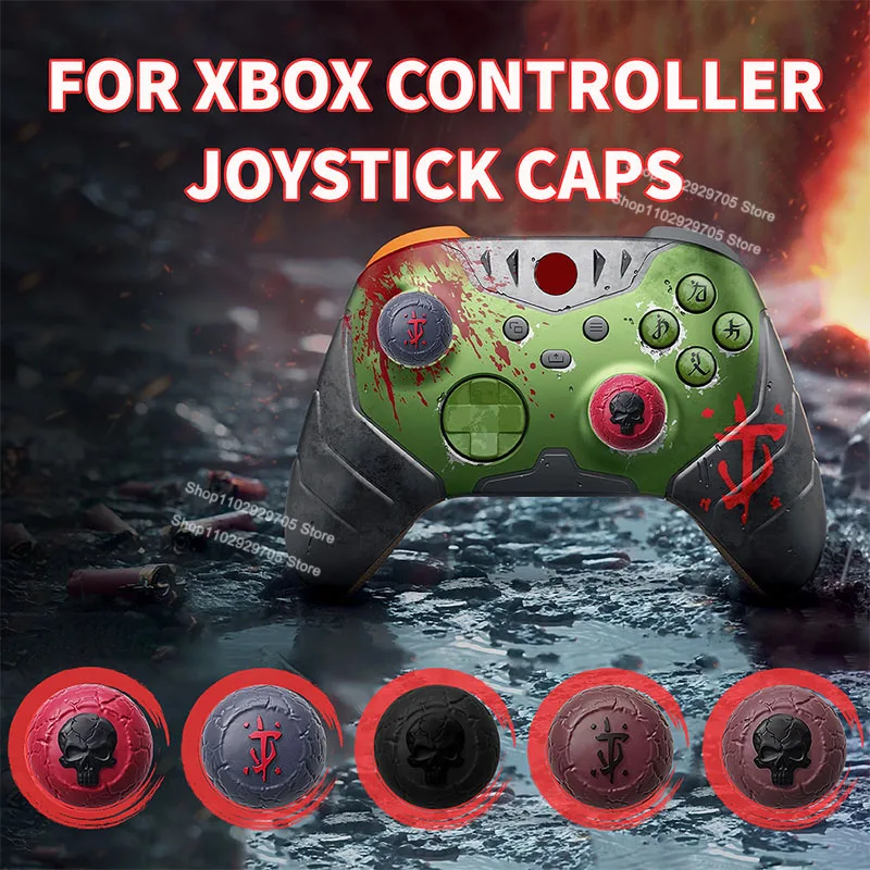 Crack texture Anti Slip and Height Increasing Silicone Cap Joystick Cap For PS4/PS5/XBOX/NSPRO ﻿