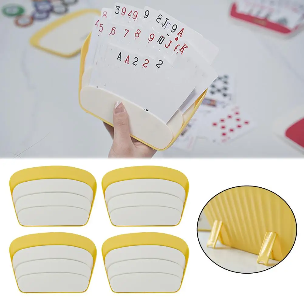 Plastic Playing Card Holder Game Card Organizers Clip Rack for Cards Game