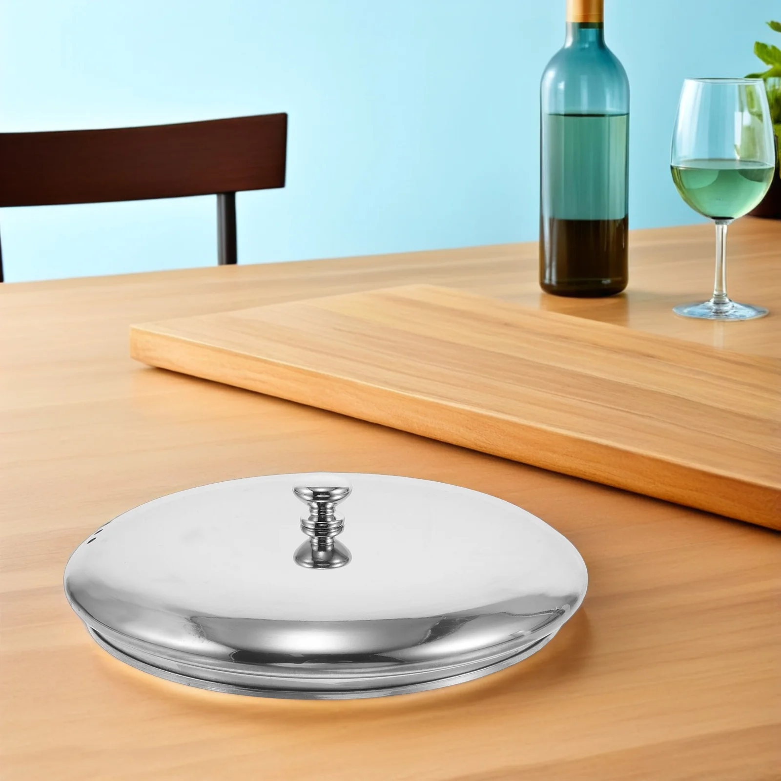 

Stainless Steel Dome Lid for 17mm Wide Mouth Beverage Dispensers Glass Mason Jar Replacement Lid Protective Cover for Drink