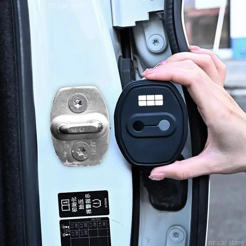 Silicone Car Door Lock Protective Cover Anti-Rust Shockproof Accessories Fit For Geely EX5 Starray Galaxy Starship 2025 2026