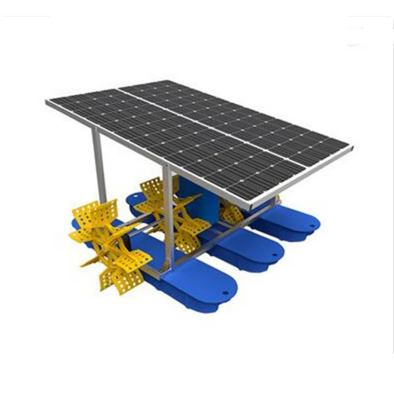 Solar Powered Paddle Wheel Aerator