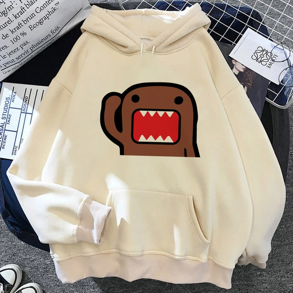 Domo hoodie winter streetwear anime sweater harajuku women sweatshirts pullover athleisure anime youthful Y2K