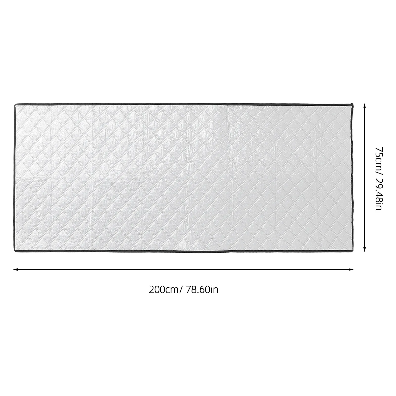 Upright Outdoor Refrigerator Insulated Cover 200x75cm Aluminum Foil Film Weatherproof Sun Shield Freezer Heat Protection Cold