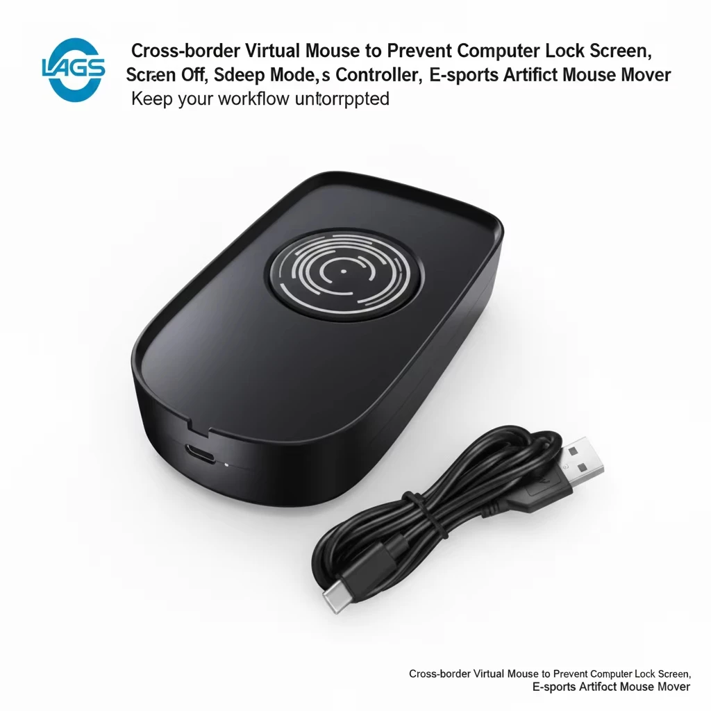 USB Undetectable Automatic Mouse Mover Keeper Mouse Jiggler PC Awake Prevents Screen Sleep Plug  Play For PC Computer Laptop
