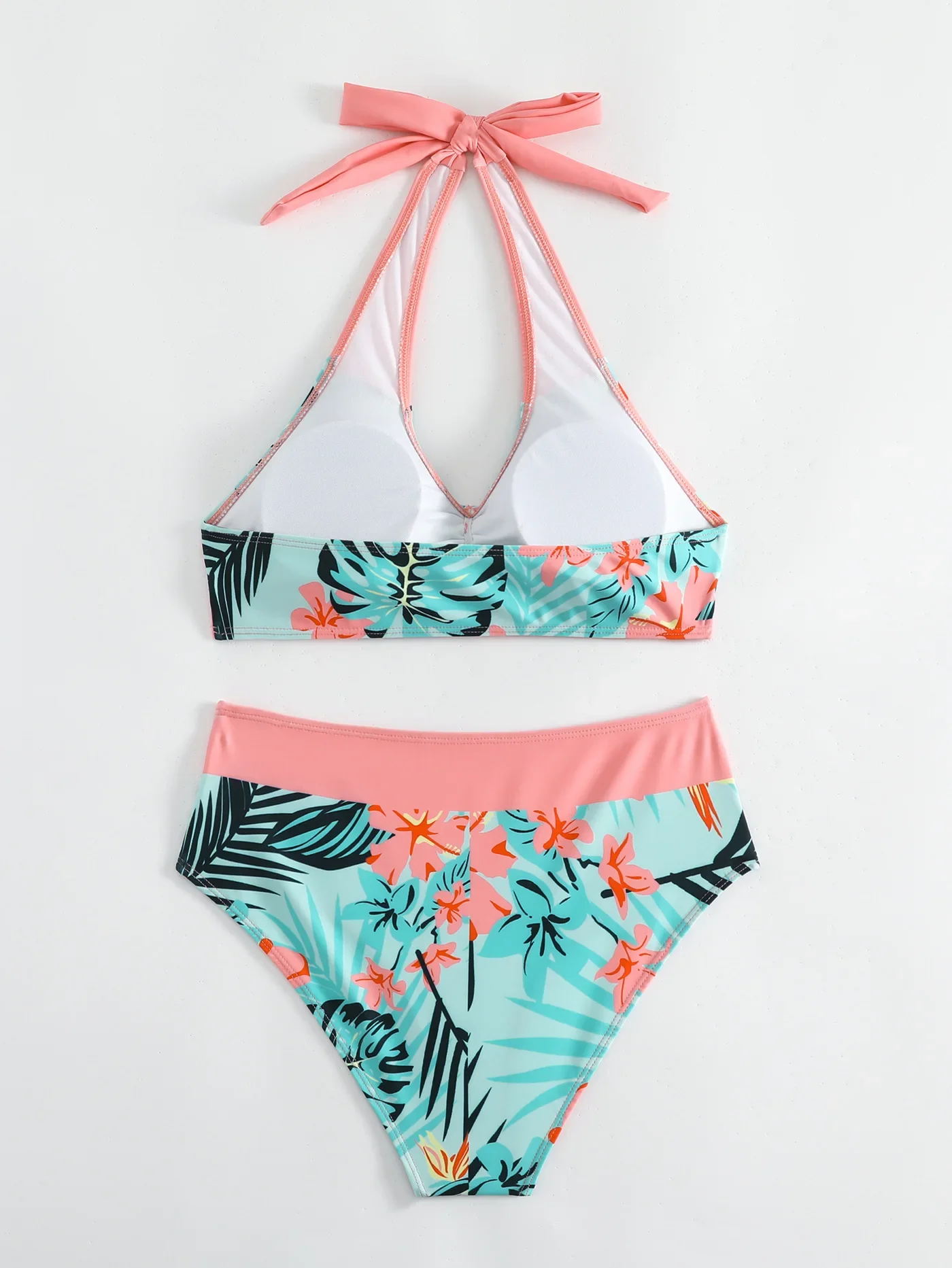 Sexy flor conjuntos de biquinis duas peças maiô vintage banho feminino biquini brasileiro cintura alta beach wear maiô 2025