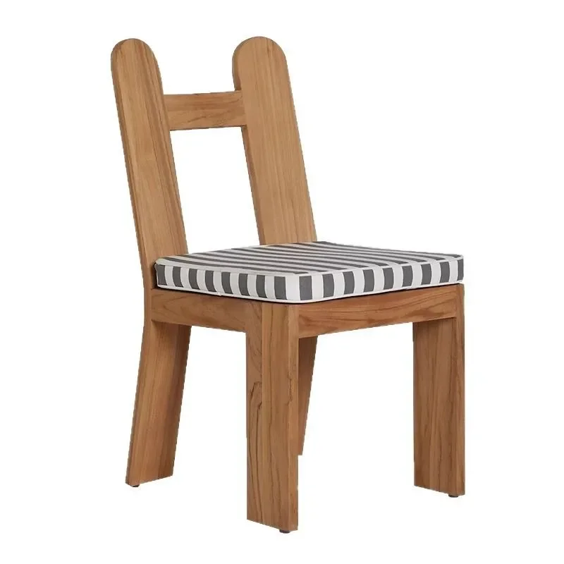 

Outdoor table and chair courtyard villa garden teak long table combination