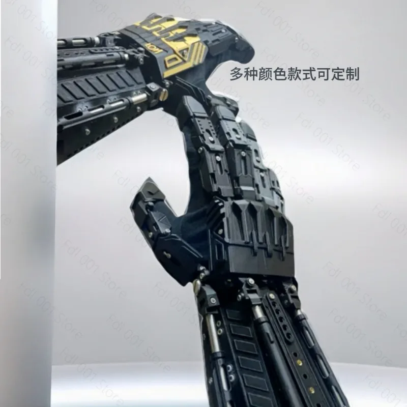 Cyberpunk Mecha Arm Exoskeleton for Cosplay, Sci-Fi Movie Props, Adjustable Robot Arm Costume Gear for Fans, Futuristic Film