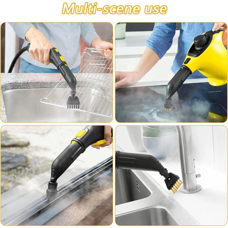 Peças de reposição plásticas para Karcher, Brush Attachment Set, Round Flat Brush Heads, SC1, SC2, SC4, SC5