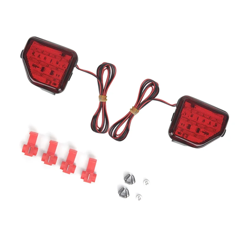 A44F-1Set Car Rear Bumper Fog Light Warning Signal Light For Jeep Wrangler JL 2018-2023