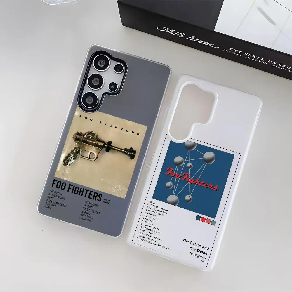 Foo F-Fighters Singer Music Phone Case For Samsung Galaxy S25 S24 S23 Ultra, Jelly Clear Case Soft TPU Anti-drop Protection