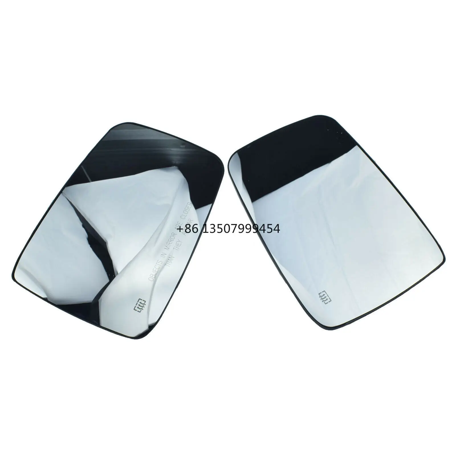 

For for Pickup Truck Rearview Mirror with Heated Lens Black/Silver OLIVER Fitment OE 68050299AA
