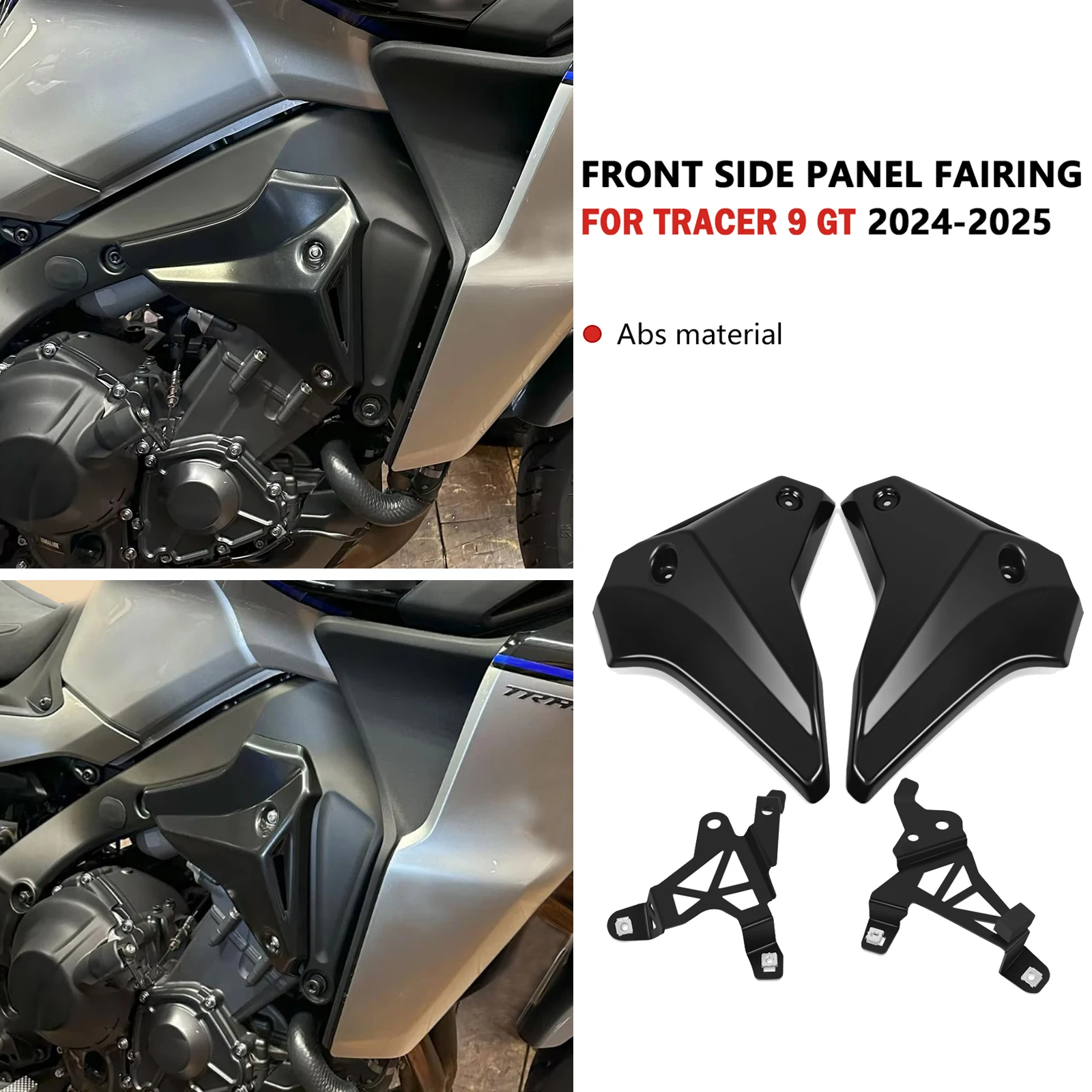 

For Tracer9 GT 2024 Tracer 9 GT 2025 Motorcycle Fairing Cowl Plate Cover Front Infill Side Panels Covers Side Frame Panel Guard