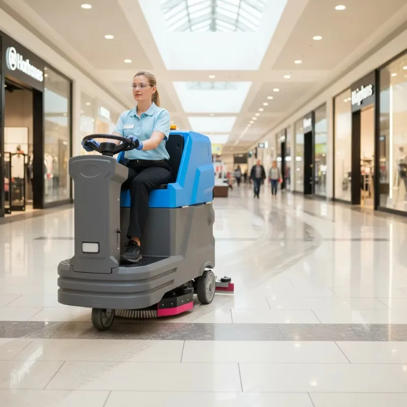 Customized Commercial Floor Sweeper Machine for Shopping Mall and Airport Battery Powered Industrial Sweeping Equipment Cleaning