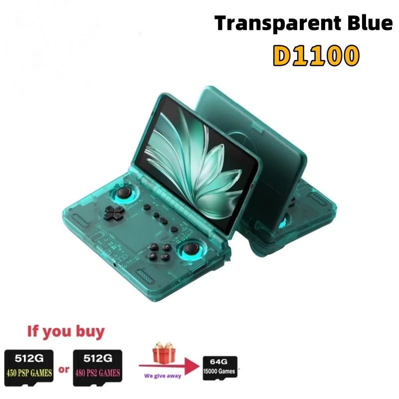 Retroid Pocket Flip2 Game Console 1080p Opvouwbare Game Console AMOLED 500Nits 5.5" Scherm 5000mAh Handheld Game Machine Aangepast Cadeau
