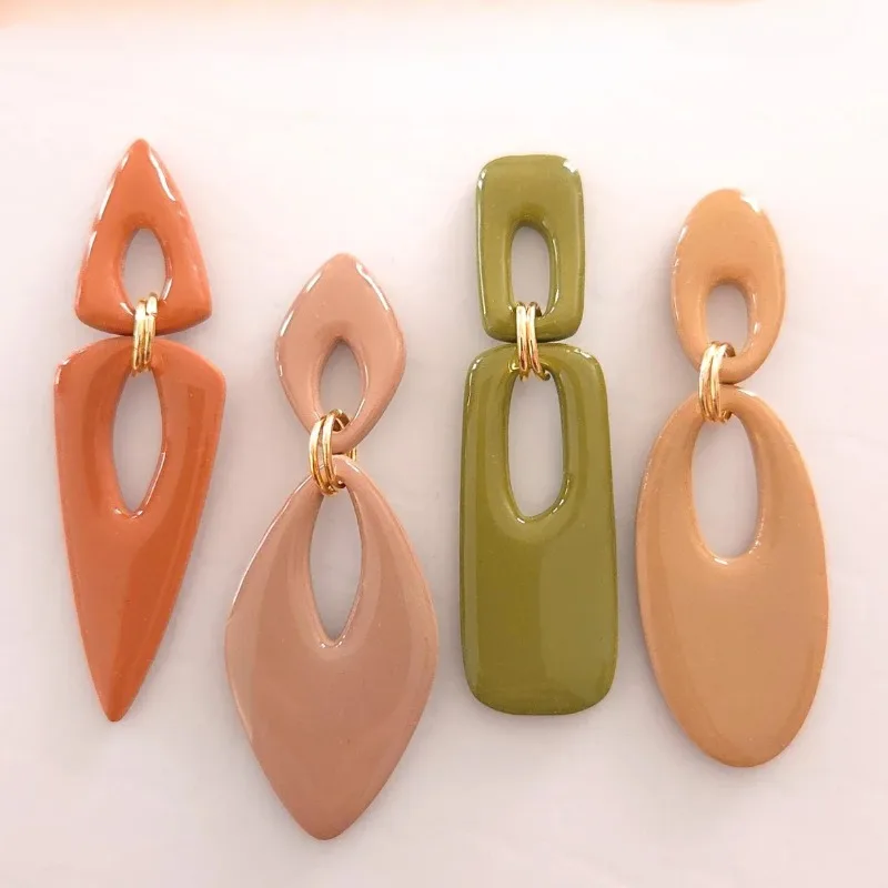 STATEMENT NO DRILL Elongated Daggers Clay Cutter Set | Trending Cutters Boho Abstract Geometric Shape Large Earring Clay Tools