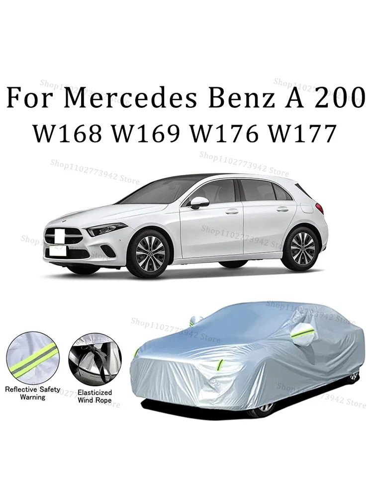 Housse de protection solaire imperméable et résistante aux rayures, pour Mercedes Benz A 200 W168 W169 W177, accessoires de voiture