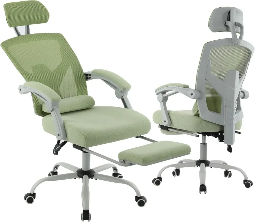 Ergonomic Office Chair, Reclining High Back Mesh Computer Desk Swivel Rolling Home Task Chair with Lumbar Support Pillow