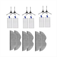 ABBR 18 Pcs for Xiaomi E5 / C108 Sweeping Robot Accessories Cleaner Parts Replacement Main Side Brush Mop Filter Set Dust Bag