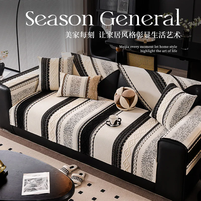 

New Lamb Wool Plush Sofa Coushion Cover Anti-Slip Sofa Slipcovers Autumn and Winter High-end Plush Couch Cushion Seat Covers