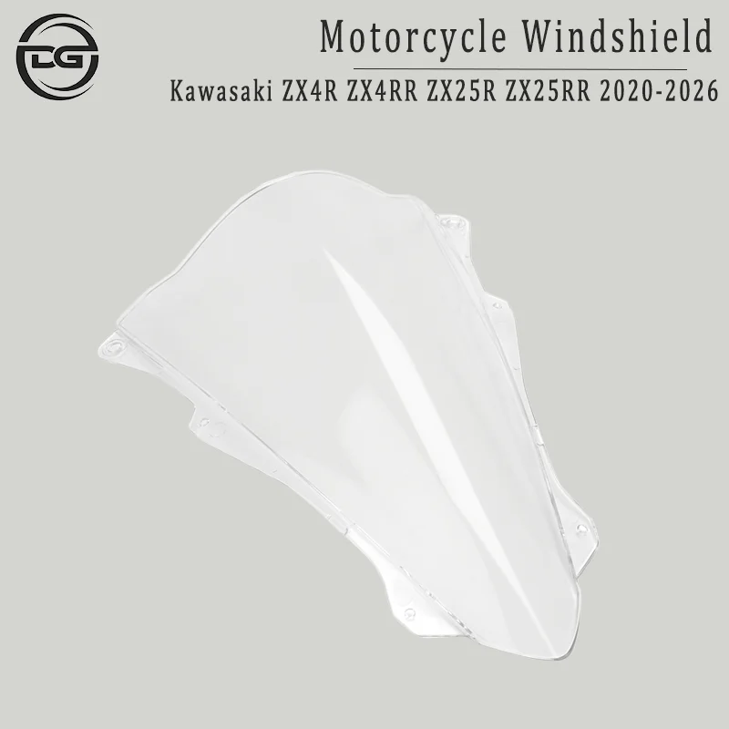 For Kawasaki Ninja ZX-4RR ZX4RR ZX-4R ZX4R ZX25R ZX-25RR ZX25RR 2020-2026 Windscreen Double Bubble Viser Windshield