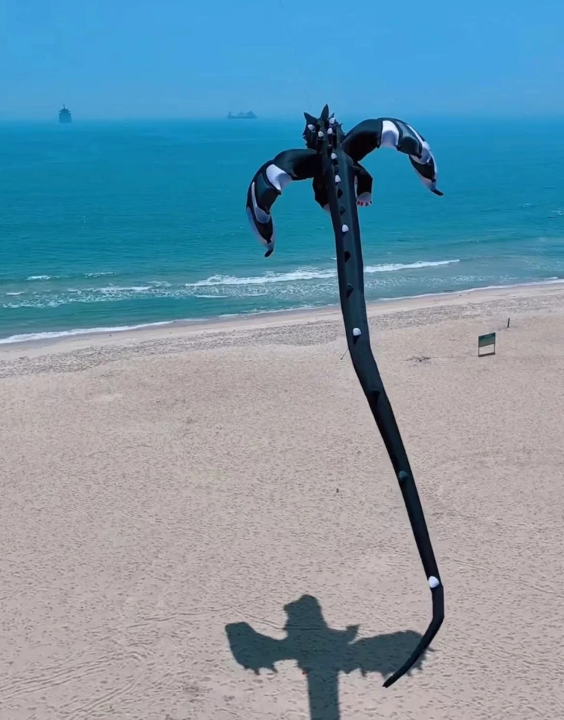 Cometas de dragón de 13m, pipas suaves voladoras, juguetes inflables, pipas de viento para niños, cometa ultragrande, juguete para jugar al aire libre, cometa gigante deportiva