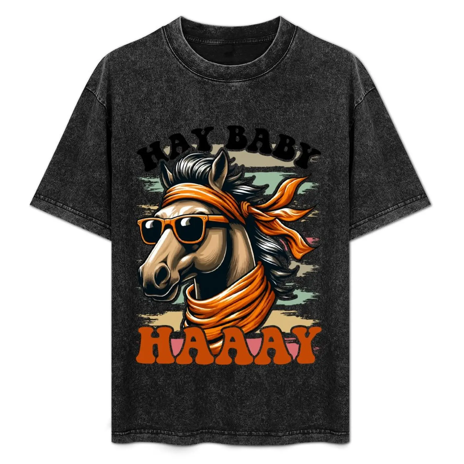 

Hay Baby Haaay Horse T-Shirt essential t shirt graphic shirts plain Men's clothing