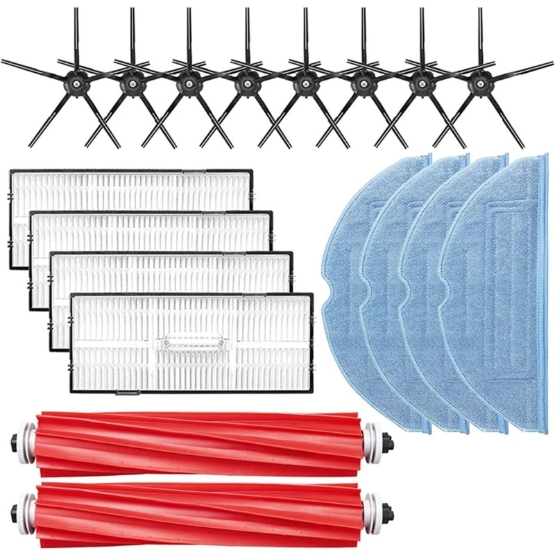 

Mop Pad Side Brushes Main Brush Sweeping Robot Accessories Replacement Part Filters Plastic Material for Roborock Dropship